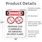 Signmission Propane Gas Flammable Danger Sign, Vinyl Decal, 18in W x 24in L, 2PK OS-2PACK-DS-D-1824-V-1539 - alternate 3